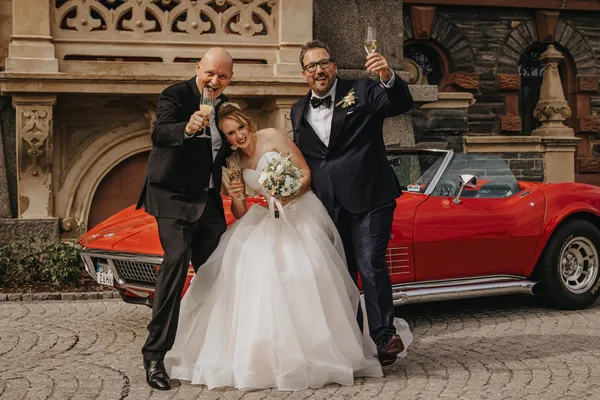 Brautpaar und Bernd 2